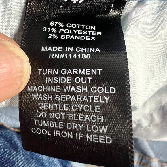 Frye Jeans Womens 34x28* High Rise Cropped Ankle Blue Faded Stretch Denim Tag 14 - Picture 9 of 16